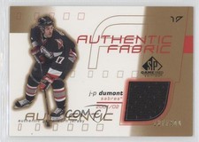 2001 SP Game Used Edition Authentic Fabric Gold 127/300 JP Dumont J-P #AF-JD 0f2