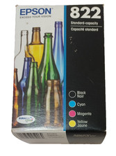 Epson 822 Combo Ink Cartridges - Black Cyan Magenta Yellow NEW