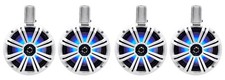 4 KICKER 45KMTC8W 8" 1200 Watt Marine Wakeboard Tower Speakers w/LED's KMTC8