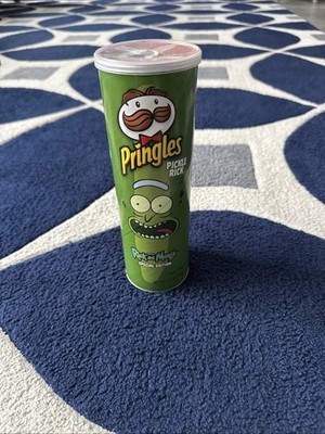 Adult Swim Rick and Morty 2020 Pringles Potato Chips Pickle Rick Collectible Tin