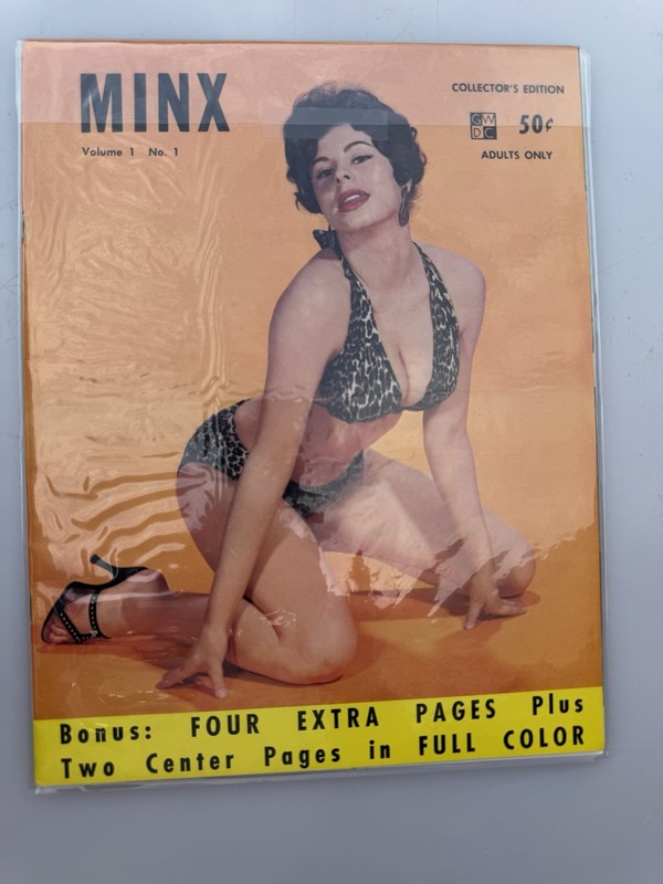 Vintage Minx Mens Magazine/ Volume 1 Issue 1  1959/ Dolores Del Raye 