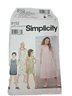 Simplicity 9152 Girls High Waist Dress Sewing Pattern Size 7-16  Envelope Damage