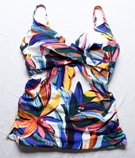 Anne Cole Women's Underwire Tankini Swim Top EJ3 Riviera Floral Size 36DD NWT