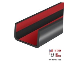 Rubber Edge Trim, Self-Adhesive U Channel Edge Protector for Plywood, Cabinet,