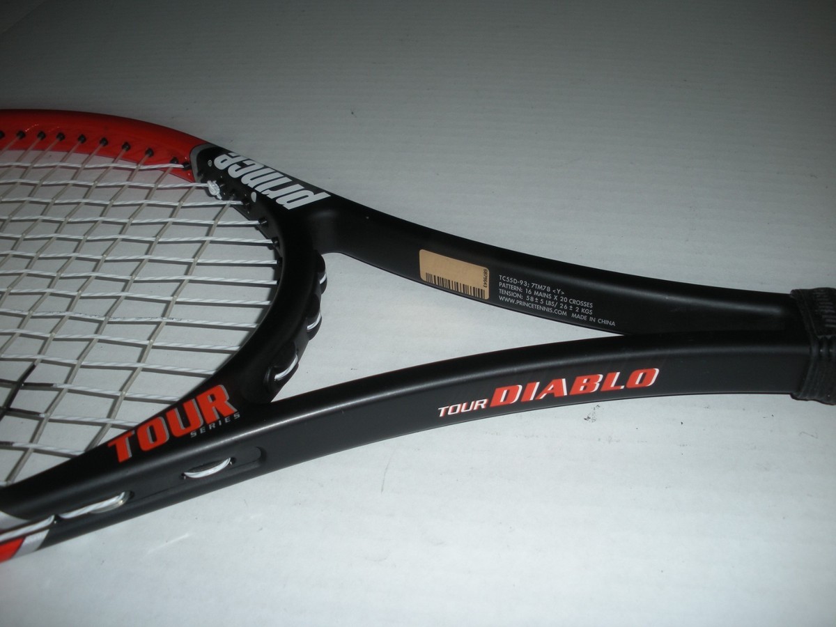 PRINCE TT TOUR DIABLO MIDSIZE 93 TENNIS RACQUET 4 3/8 PL-625 | eBay