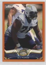 2013 Topps Chrome Retail Orange Refractor DJ Fluker #134 2a9