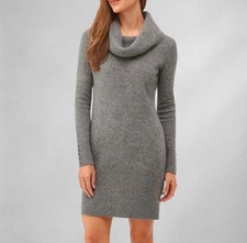 Mario Romana Cashmere Turtleneck Dress Sweater Size M Medium Gray Italy