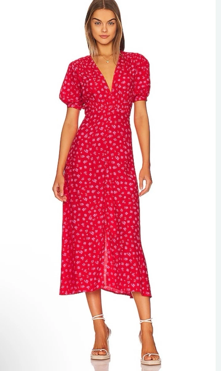 strapless open back dress Mela Mini Dress Hazy Rose Deep Red