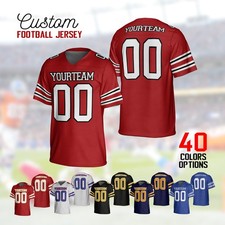 Personalized Team Name Number Football Jersey Shirt For Adult Kid, Personalized