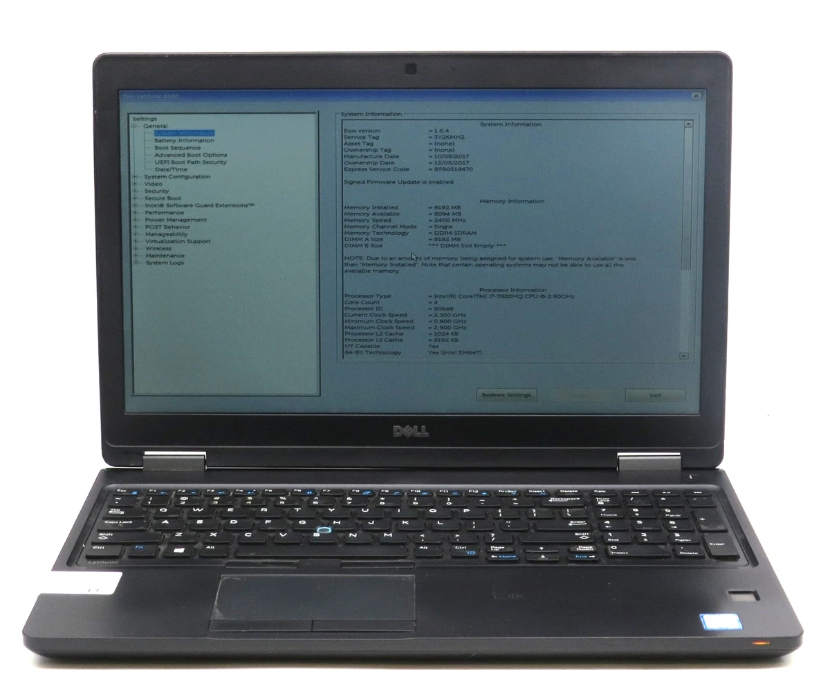 Dell Intel Core i7 7th Gen. 8 GB RAM PC Laptops & Netbooks for