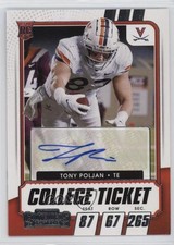 2021 Panini Contenders Draft Picks College Ticket Tony Poljan #316 Auto 05l9
