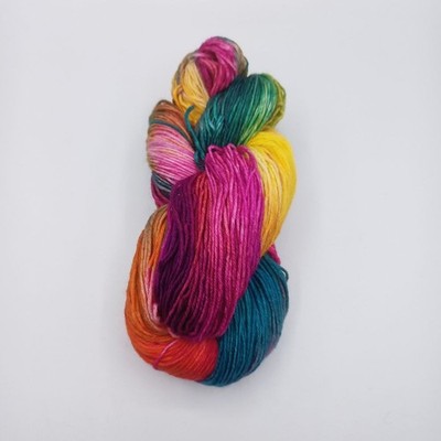 (9,27 /100 g) Sockenwolle 6 fach handgefärbt Färbung Regenschirme Creativ Ecke