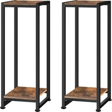 2-Pcak Plant Stand Indoor, 31.5'' Tall Wood Plant Stands Heavy Duty Pedestal Sta