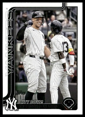 2025 Topps Update #US85 Aaron Judge / Jazz Chisholm Jr. Yellow