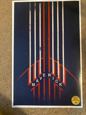 RARE LIMITED EDITION 2022 TOP GUN MAVERICK  11 X 17 AUTHENTIC PROMOTIONAL POSTER