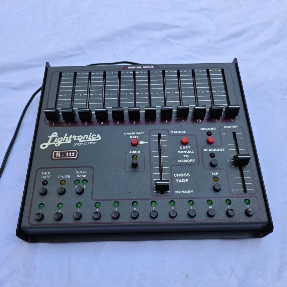Lightronics TL-112 Stage Control Light Console 12-Channel 3-Pin Manual Scene Con - Image 4 of 4