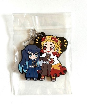 Kyojuro Rengoku & Muichiro Tokito Demon Slayer Rubber Strap Keychain Charm