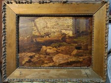 Riccardo Galli Milano 1869-Barzio 1944 Baita In Valmalenco Pittura Lombarda 800