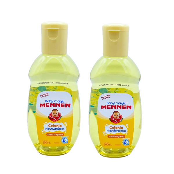 COLONIA MENNEN 200ML- BABY COLOGNE BY MENNEN-FRESH SCENT/HYPOALLERGENIC