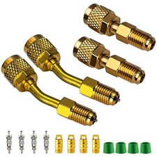 R410a Adapter for Mini Split System, 5/16 inches SAE Female to 1/4 inches SAE...