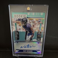 Panini Contenders Optic Nate Wiggins Rookie Auto #148 Baltimore Ravens 37/99