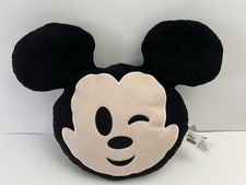 Disney Emoji Mickey Mouse 11" x 12" Pixar Kids Stuffed Animal Soft Pillow Toy