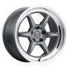 Raceline Rclk14g-18151212 Kansei Roku Matte Gray Wmachiined Lip 18x105 5x1143