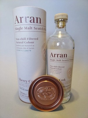 Empty Bottle ARRAN Sherry Cask Strength Whisky Scotch Single Malt The Bodega