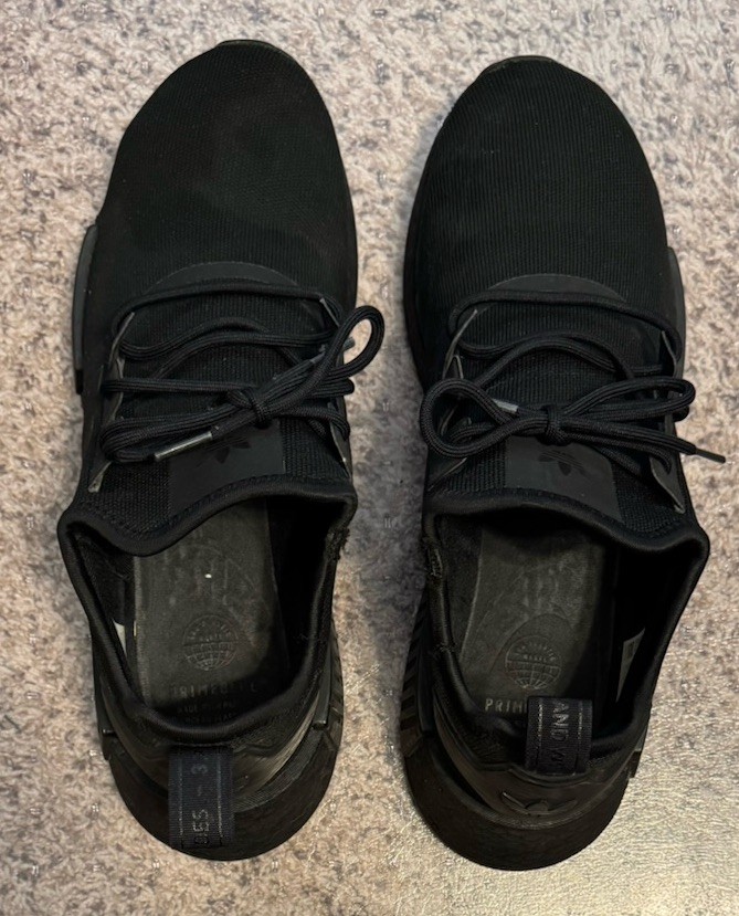 Adidas NMD R1 Primeblue, GZ9256, Triple Black, Men's Running Shoes