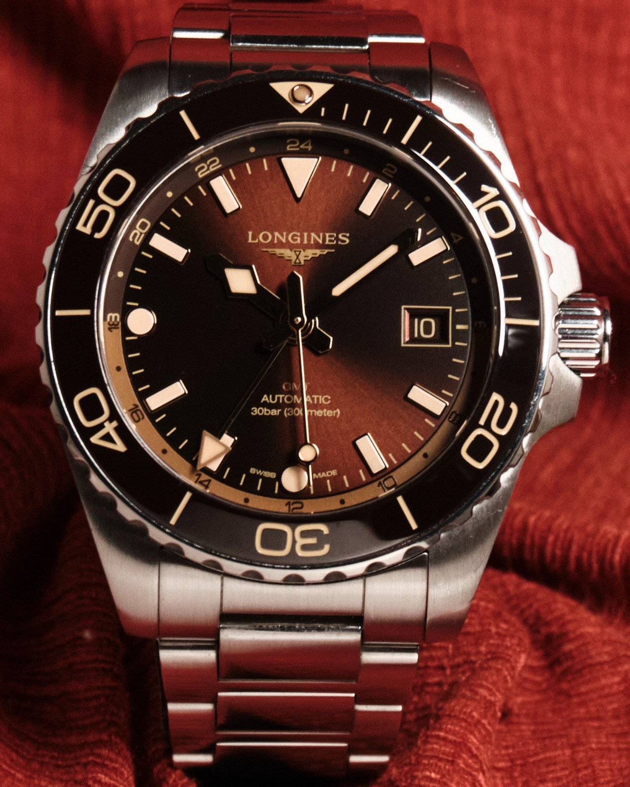 Longines HydroConquest 41mm GMT Brown Automatic 2025 - L3.790.4.66. - RRP £2,750 image 7