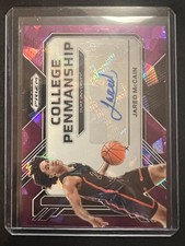2023 Panini Prizm Draft Picks Jared McCain College Penmanship Purple Ice /99