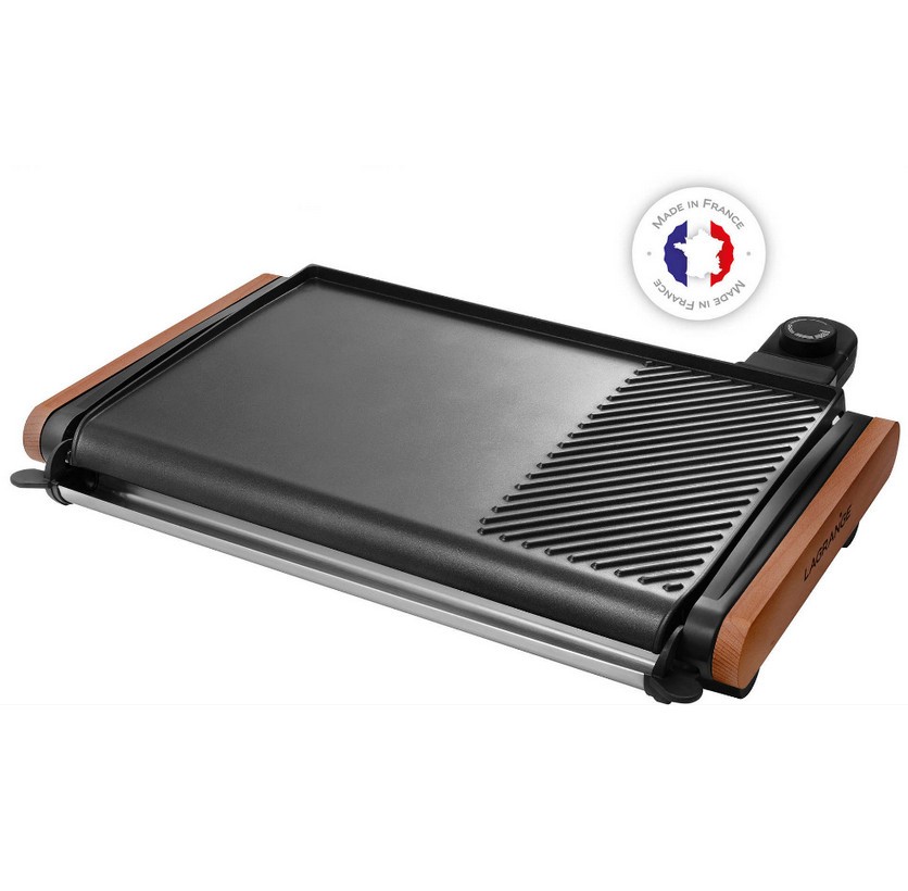 Plancha electrique Lagrange gril sans fumee 2000w entretien facile 43cm