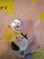 Squishmallows 3.5" Easter Clip-On Connor the Cow