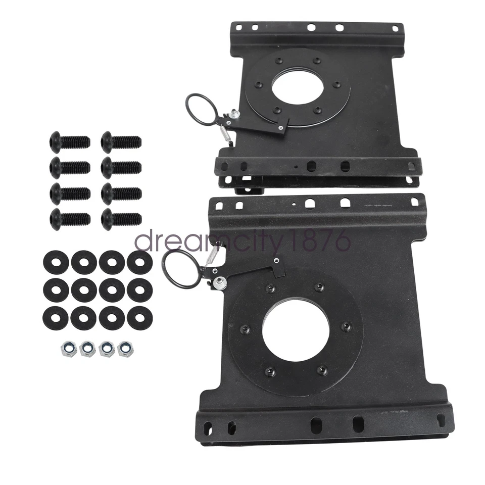 2pcs Seat Swivel Base Bracket Left&Right For 1997-2024 Ford Econoline E150-E450 - Image 4 of 4