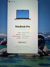 MacBook Pro 14 Space Gray 2021 3.2 GHz M1 Pro 10-Core CPU 16-Core GPU 16GB 1TB