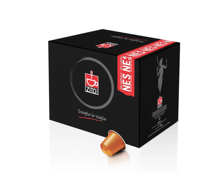 ZITO CAFFÈ 100/200/400 CAPSULE CIALDE CAFFE ZITO MISCELA UNICO COMPATIBILE NESPRESSO