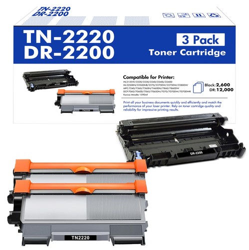 Toner+Trommel compatible with Brother TN-2220 HL-2250DN MFC-7360N 7460DN Fax2840 - Afbeelding 7 van 10