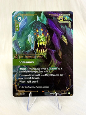 Vilemaw 060/219 Epic Foil Riftbound Unleashed League of Legends TCG NM/M