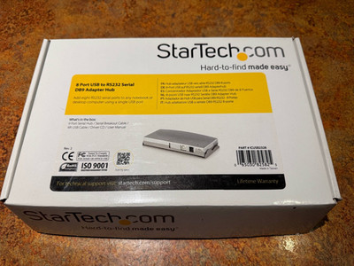 Startech 8 Port USB to RS232 Serial DB9 Adapter Hub ICUSB2328 ISO9001