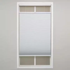 White Cordless Top-Down Bottom-Up Blackout Polyester Cellular Shades - 29.5 In.