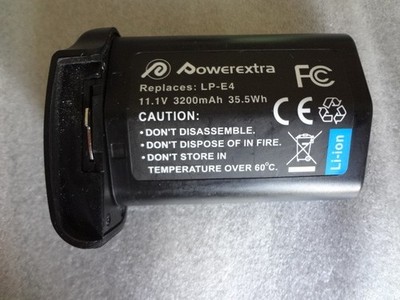 Powerextra Power Battery for Canon LP-E4 Battery Pack, EOS-1D Mark III, Mark IV