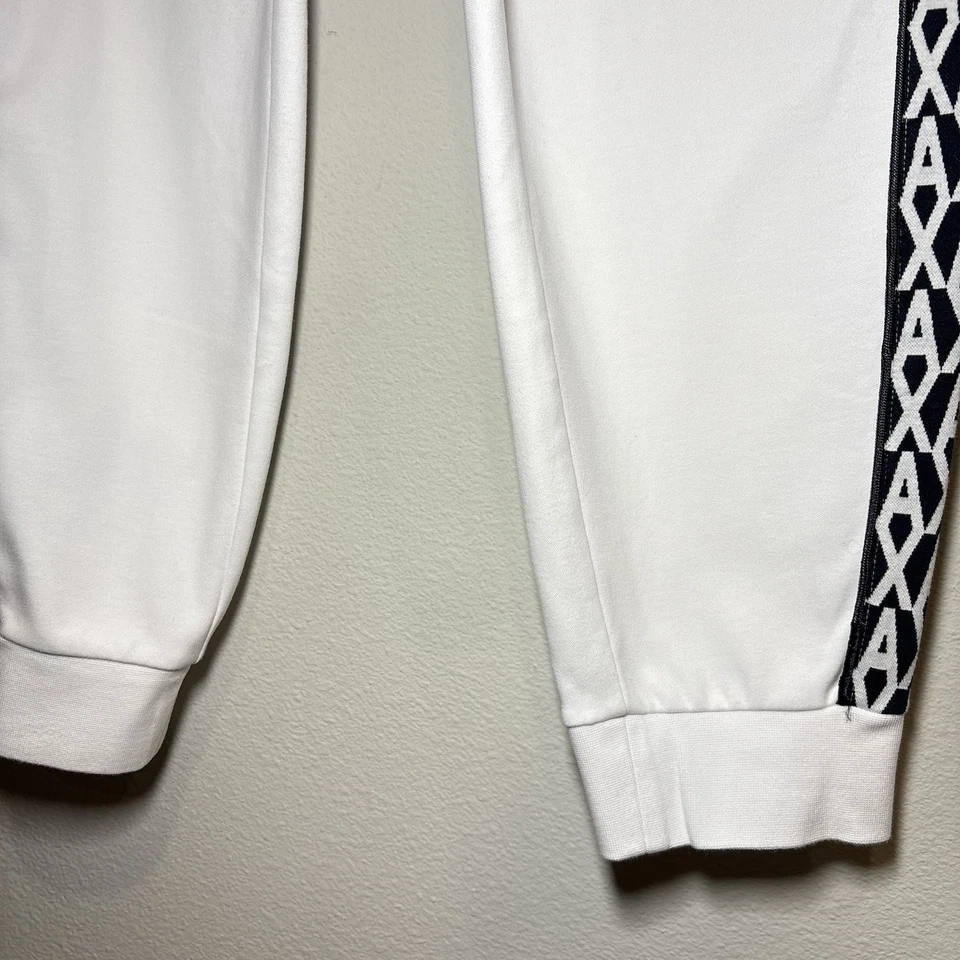 Pantalones de chándal Armani Exchange para hombre talla mediana todos blancos talla logotipo raros Foto 3 de 4