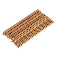 12Pcs Crochet Hooks Set 3  10mm Ergonomic Bambusoideae Handle Large Crochet