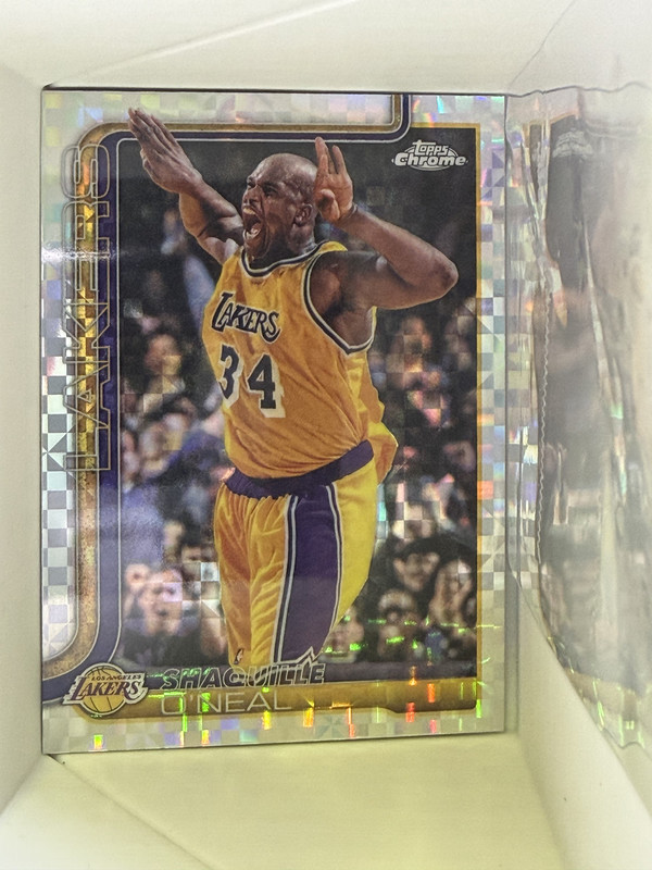 Shaquille O'Neal 2025 Topps Chrome Update Xfractor #142