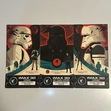 Star Wars Rogue One IMAX Ticket Movie PosterComplete 3 Set Andor Stormtrooper