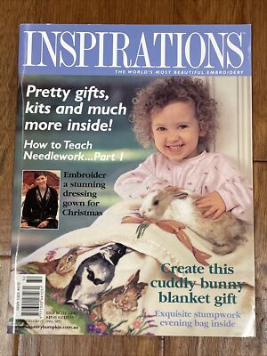 Inspirations Embroidery Magazine Issue 32, 2001, pattern sheet still attached