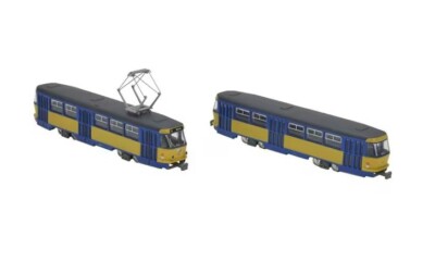 TOMYTEC Railway Collection Leipziger Straßenbahn ''Tatra T4 + B4 Typ 2 Wagen Set F'' 327721