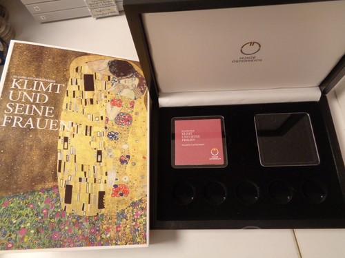 ÖSTERREICH 2012 2016 - Sammelbox für 5x 50 Euro in Gold - KLIMT UND SEINE FRAUEN - Bild 2 von 4