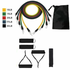 VIPELE Resistance Bands Set - 11-Piece Exercise Bands - Portable Home Gym Access