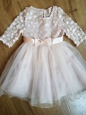 BONNIE JEAN FORMAL CHAMPAGNE DRESS SZ 6